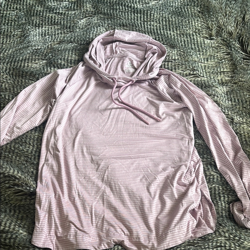 Ascend Mauve Striped Hoodie